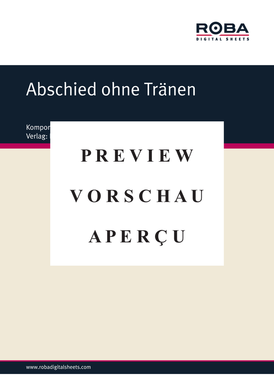 Product gallery: Page 2 of 4 Abschied ohne Tränen , , Piano Solo