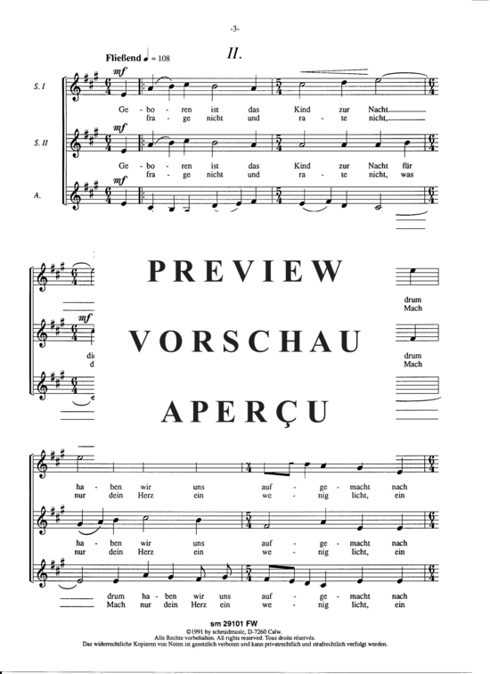 Product gallery: Page 5 of 7 Zwei weihnachtliche Chöre , , (women's choir)