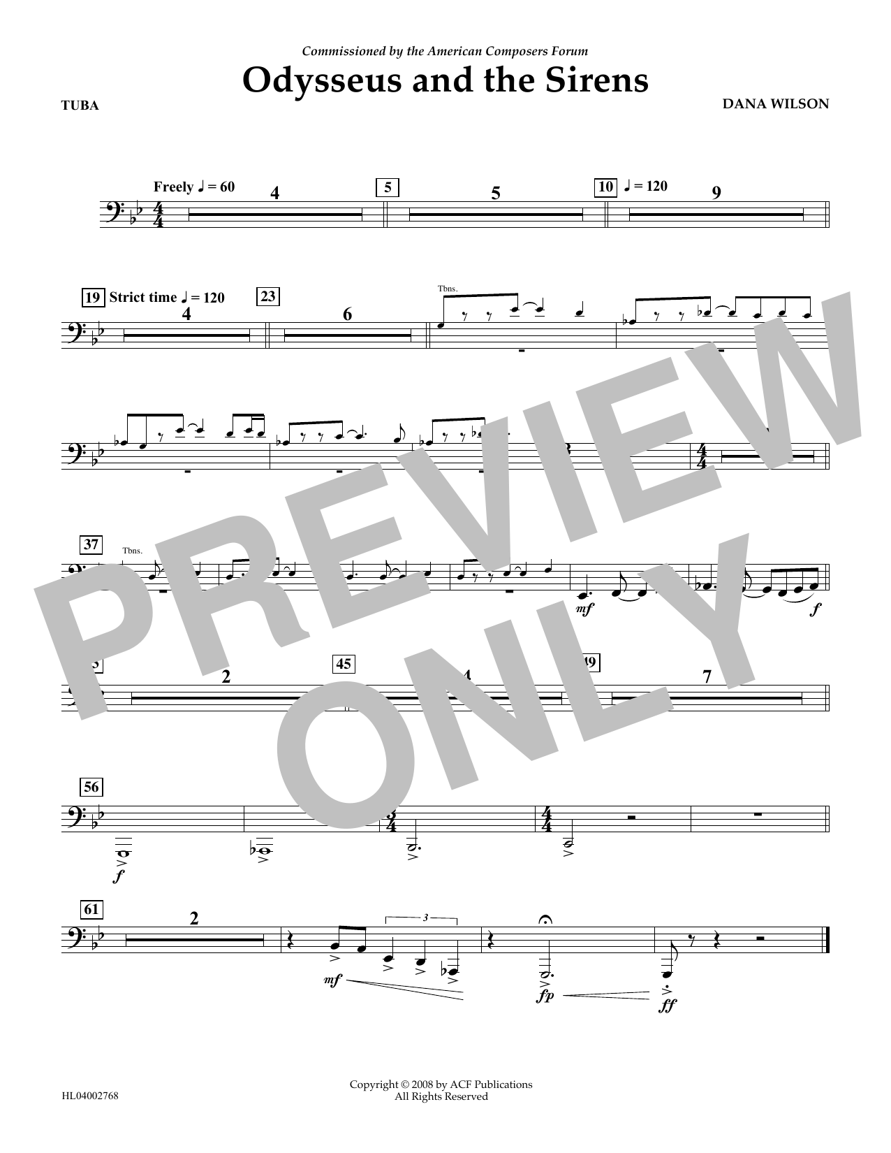 Produktbild zu: Odysseus and the Sirens - Tuba