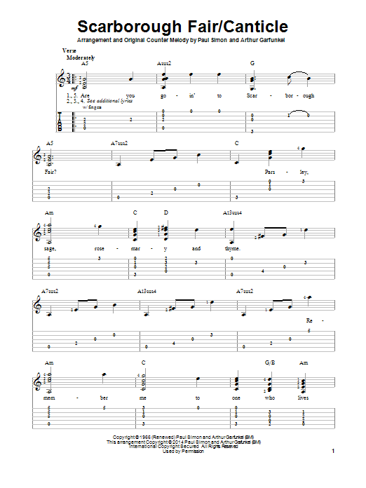 Product picture to: Scarborough Fair/Canticle