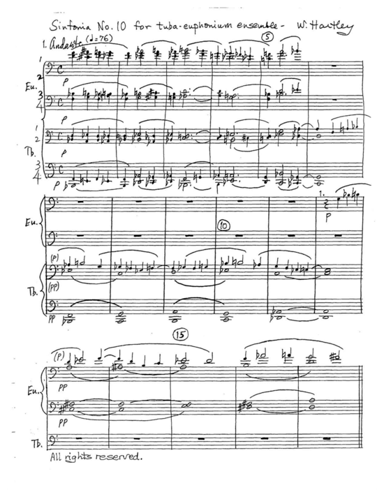 Produktbild zu: Sinfonia No. 10 Walter Hartley
