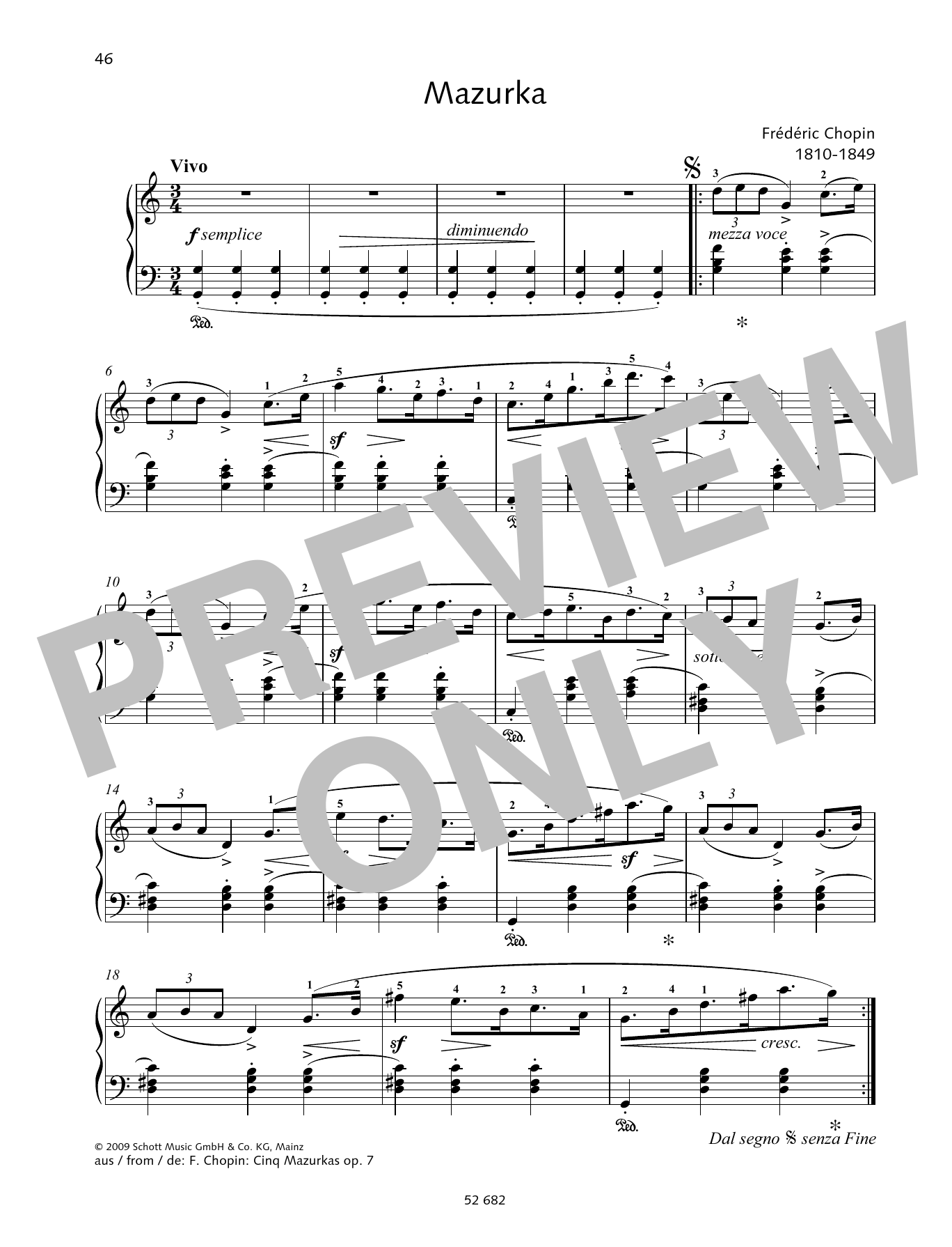 Product picture to: Mazurka in G major