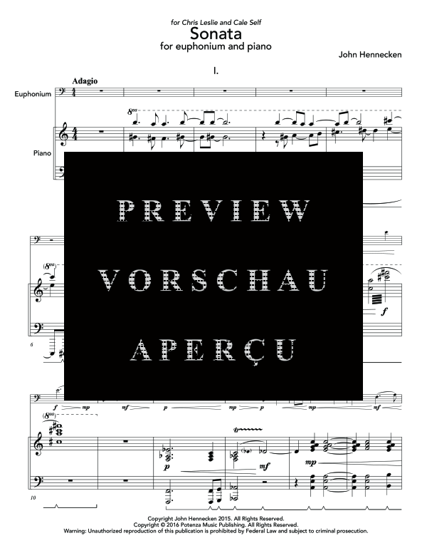 Product gallery: Page 5 of 11 Sonata, , (euphonium and piano)