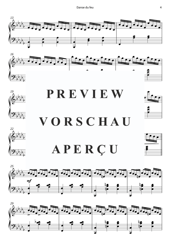 Product gallery: Page 6 of 8 Danse du feu - la methamorphose, , Solo Piano
