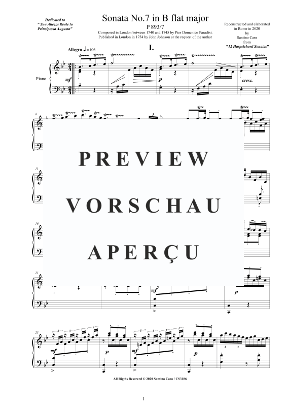 Produktgalerie: Seite 2 von 10 Sonate Nr. 7 in B-Dur, , Klavier Solo