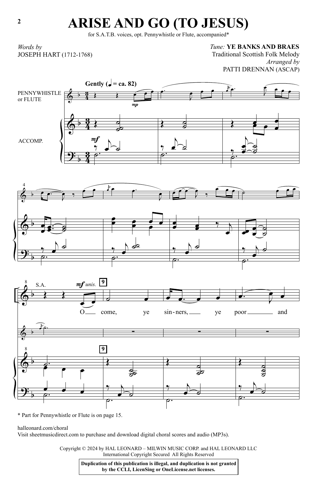Produktgalerie: Seite 1 von 1 Arise And Go (To Jesus), Patti Drennan, Chor