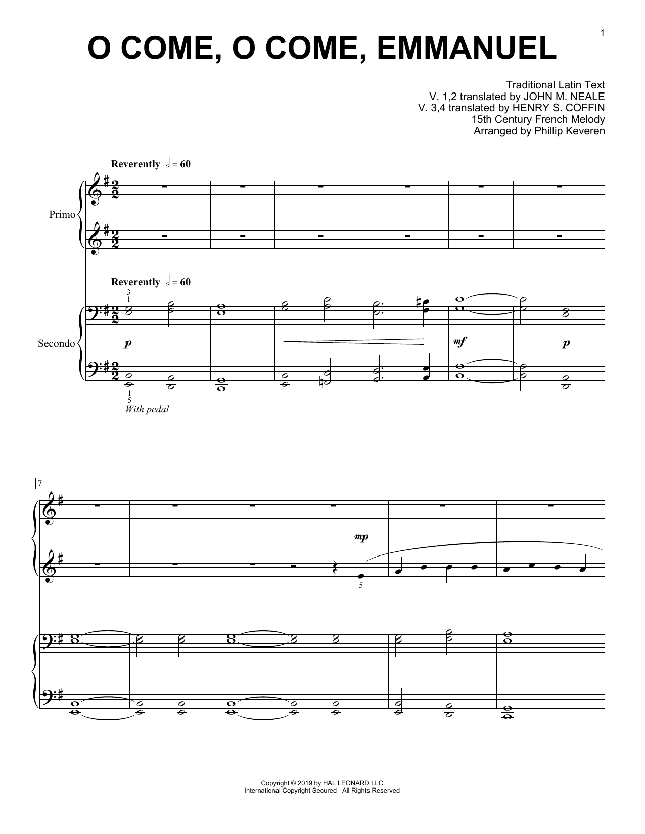 Produktbild zu: O Come, O Come, Emmanuel (arr. Phillip Keveren)