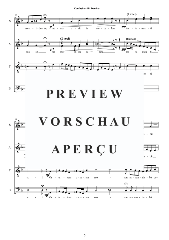 Produktgalerie: Seite 6 von 11 Confitebor tibi Domine - Sacred Motet, , Gemischter Chor