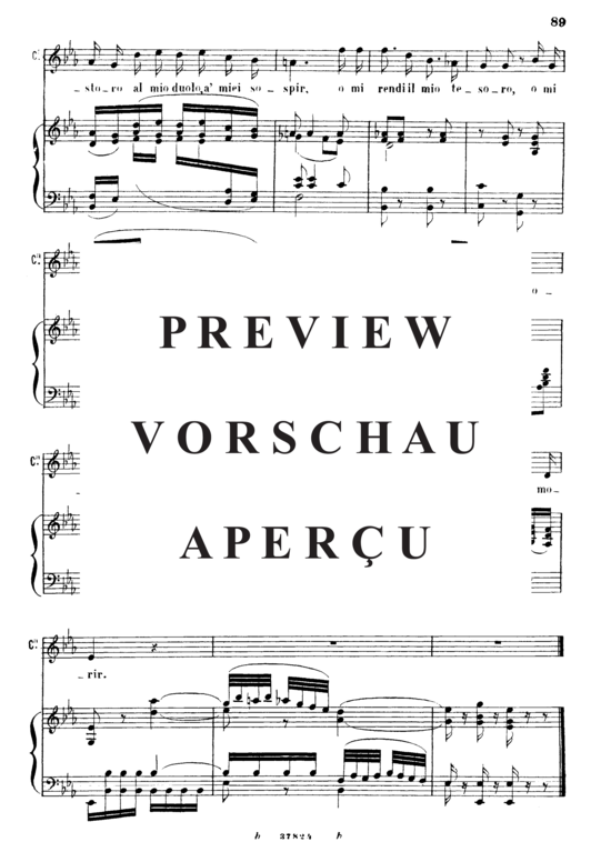 gallery: porgi amor qualche ristoro , , (Klavier + Sopran Solo), Ricordi