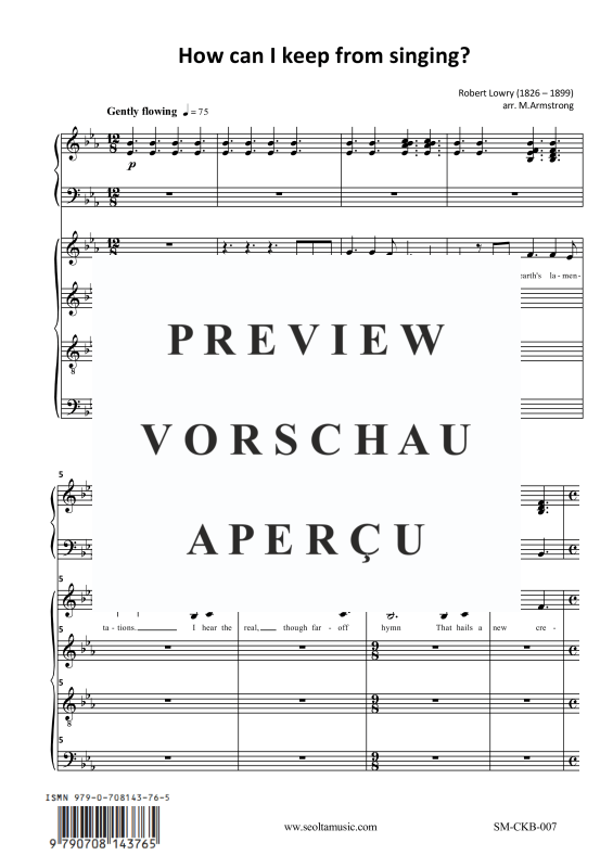 Produktgalerie: Seite 2 von 8 How can I keep from singing, , Gemischter Chor und Klavier