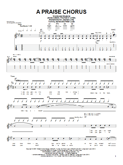 Product gallery: Page 1 of 1 A Praise Chorus, Jimmy Eat World