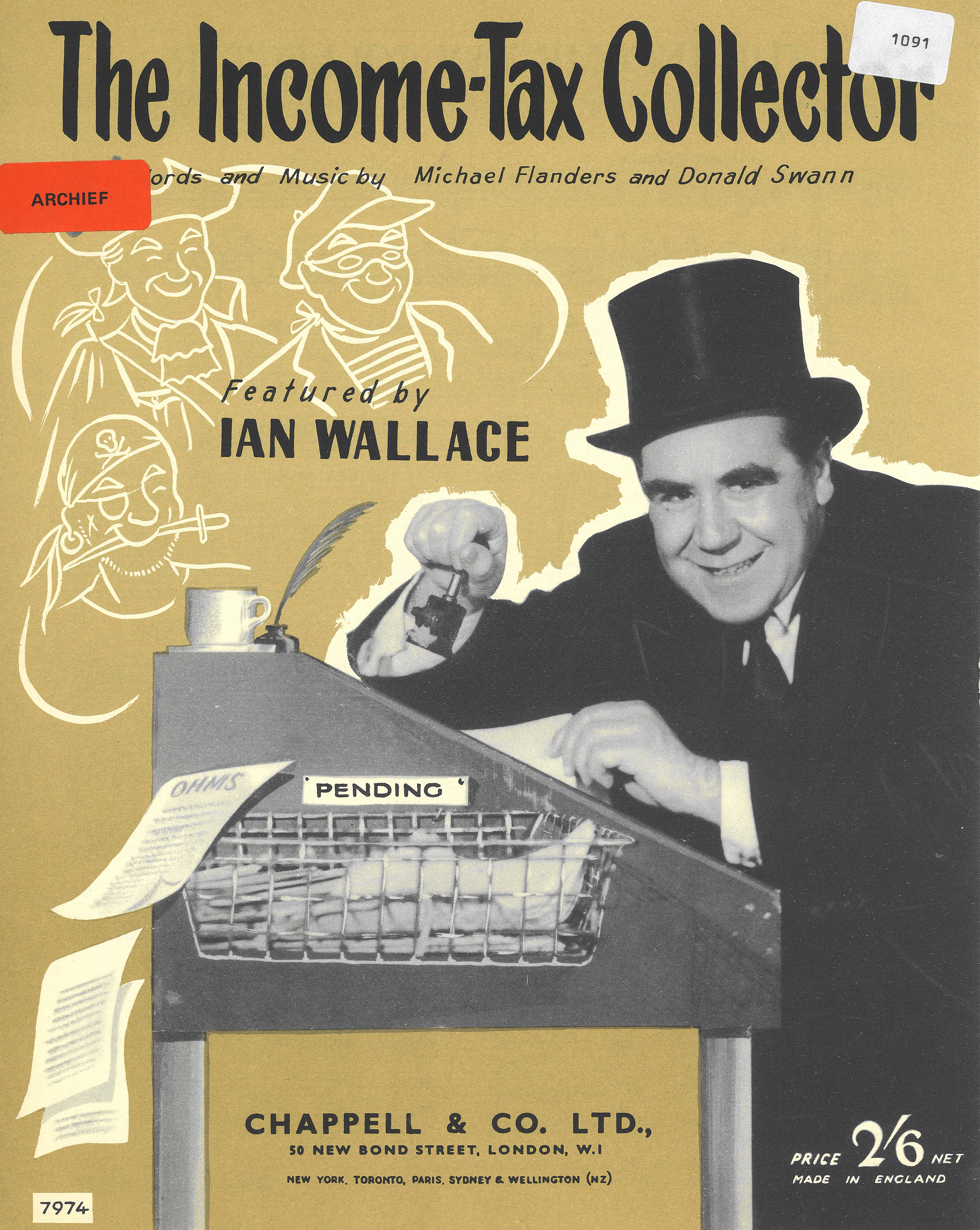 cover: The Income-Tax Collector, Ian Wallace, Gesang, Klavier