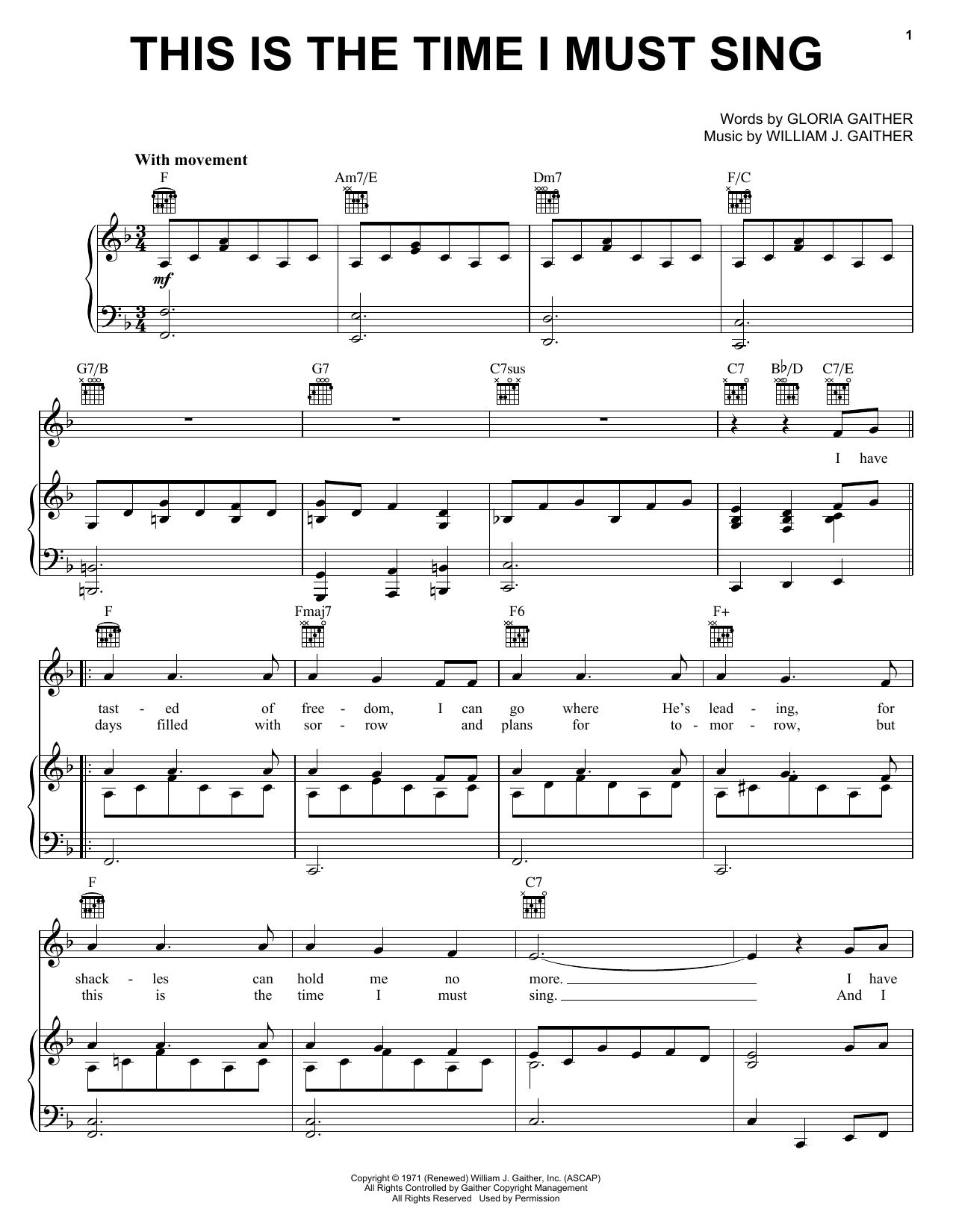 Produktbild zu: This Is The Time I Must Sing