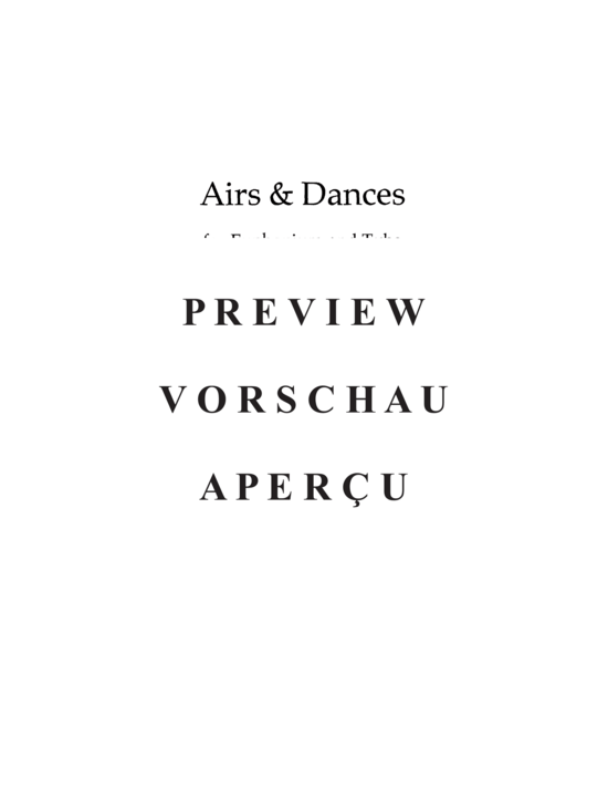 Produktgalerie: Seite 3 von 21 Airs and Dances , , (Euphonium + Tuba)
