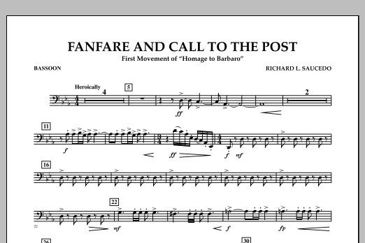 Produktbild zu: Fanfare and Call to the Post - Bassoon