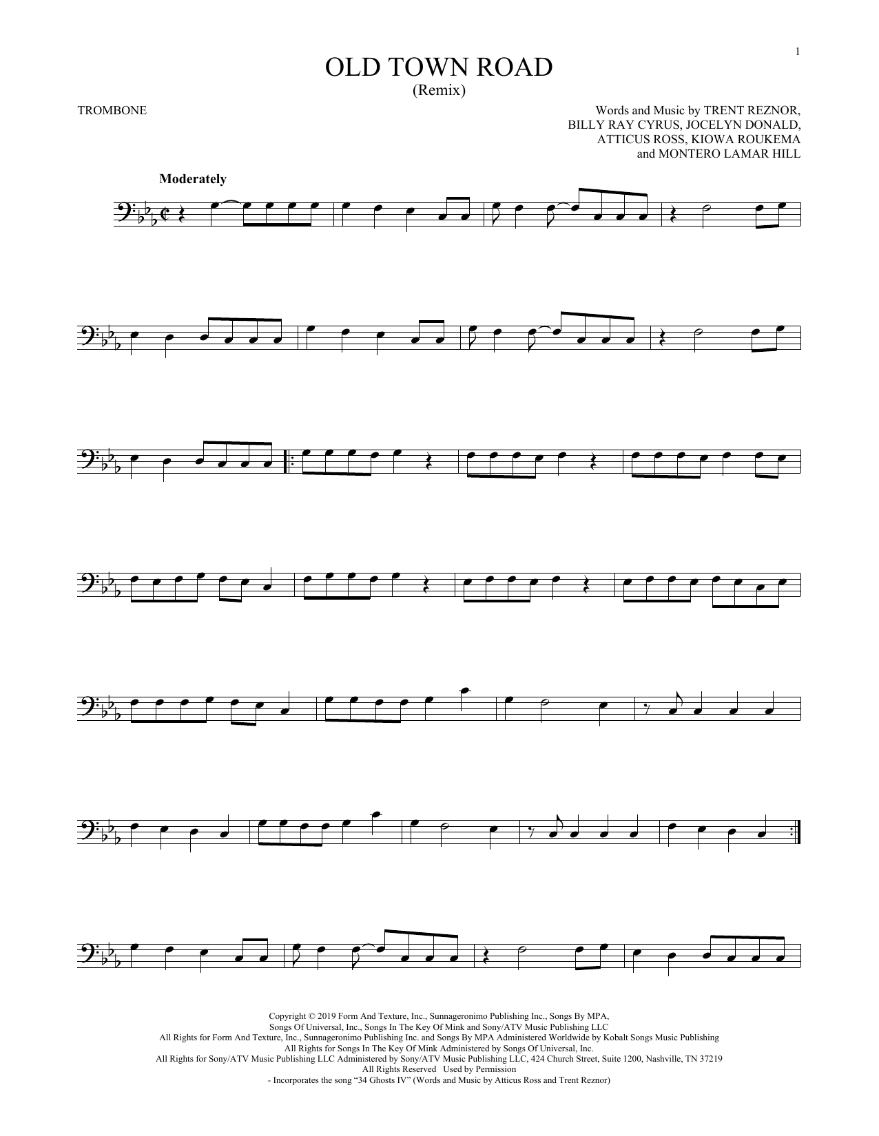 Product gallery: Page 1 of 1 Old Town Road (Remix), Lil Nas X feat. Billy Ray Cyrus