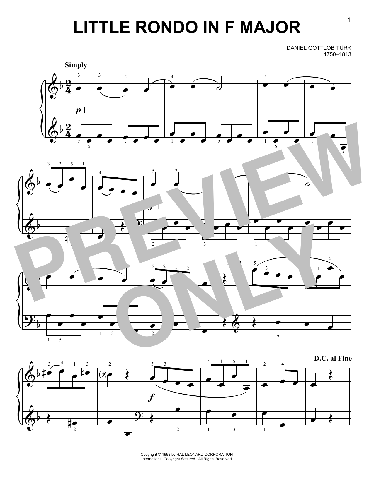 Produktbild zu: Little Rondo
