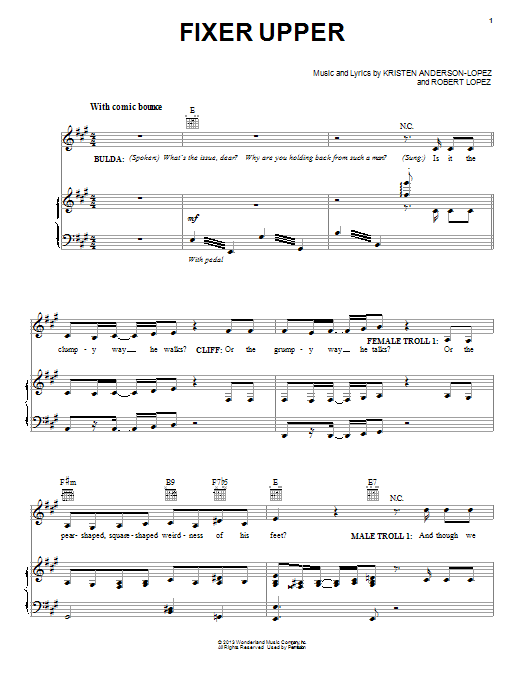 Produktbild zu: Fixer Upper (from Disney's Frozen)