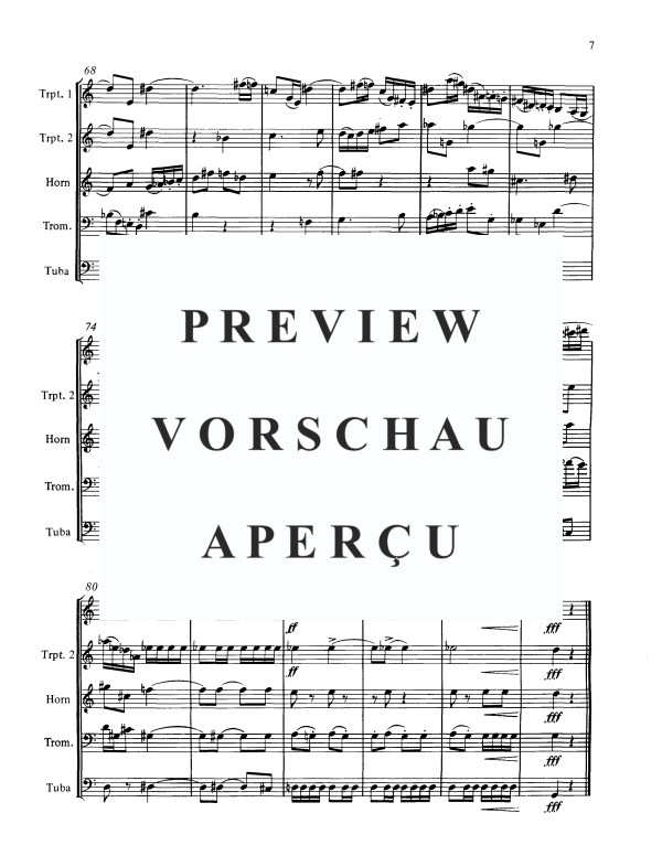 Produktgalerie: Seite 7 von 11 Fuge, , BlechblÀser Quintett