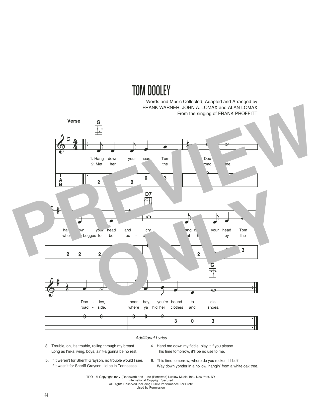 Product gallery: Page 1 of 1 Tom Dooley, Kingston Trio