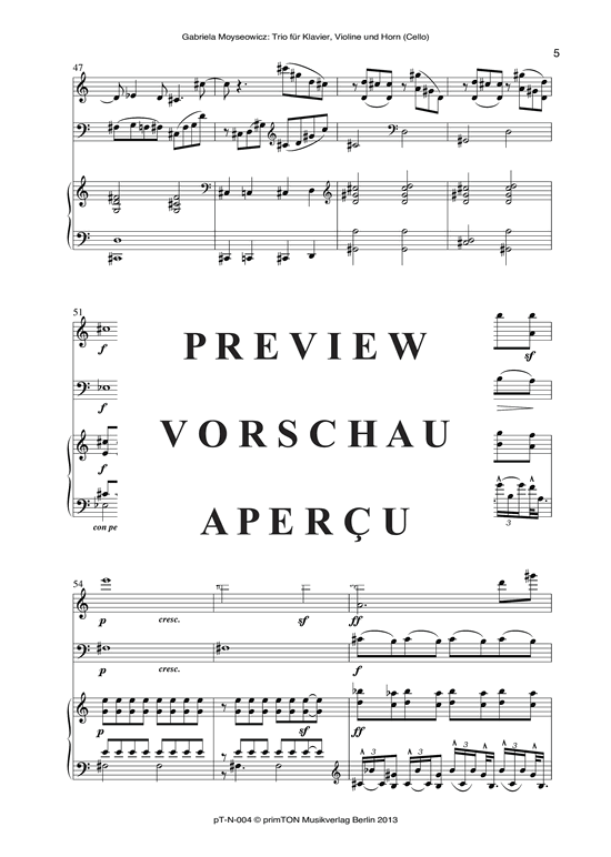 Product gallery: Page 10 of 21 TRIO, , piano, violin and horn/cello