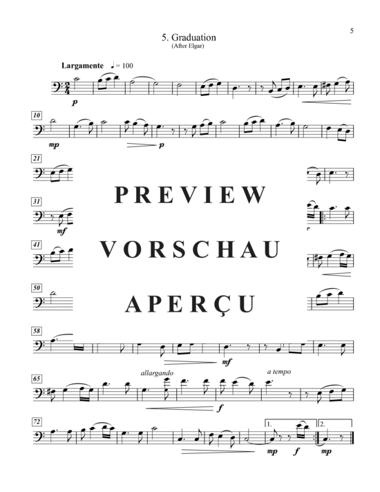 Product gallery: Page 9 of 21 Solos for Celebrations and Remembrances , , (Posaune/Euphonium/Fagott Solo)