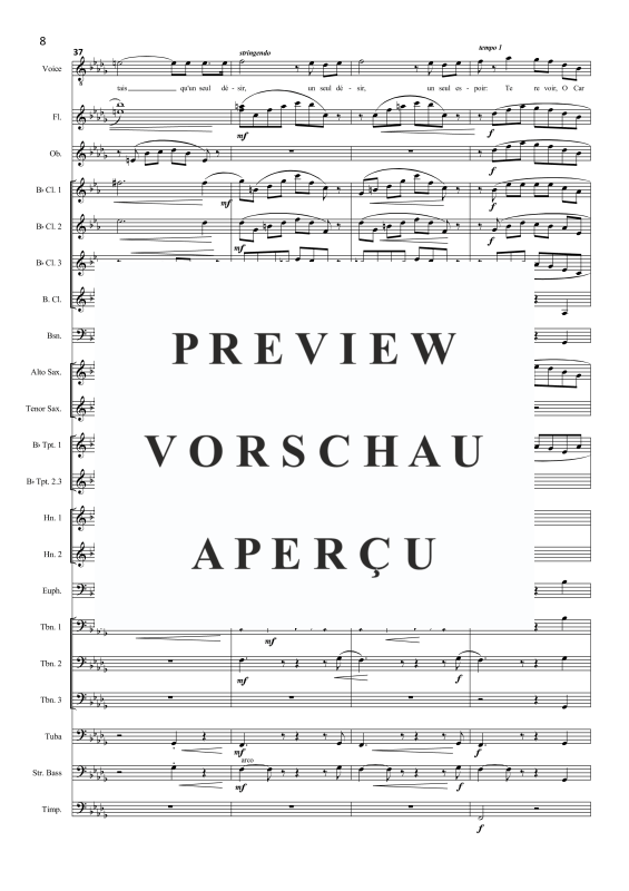 Produktgalerie: Seite 11 von 11 Blumenlied (aus Carmen), , Tenor Solo und Blasorchester