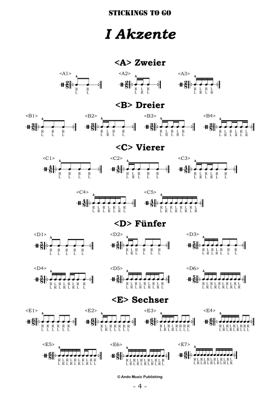 gallery: Stickings to go - Aufwärmübungen für Schlagzeuger, , Drums