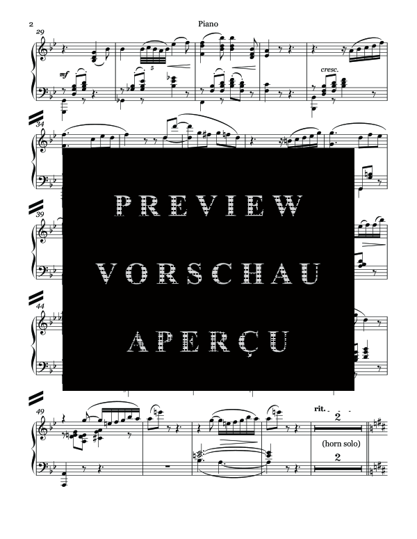 Produktgalerie: Seite 4 von 11 Pastorale: Peaceful Evening, Op. 52b, , (Blechbläser Quintett und KLavier)