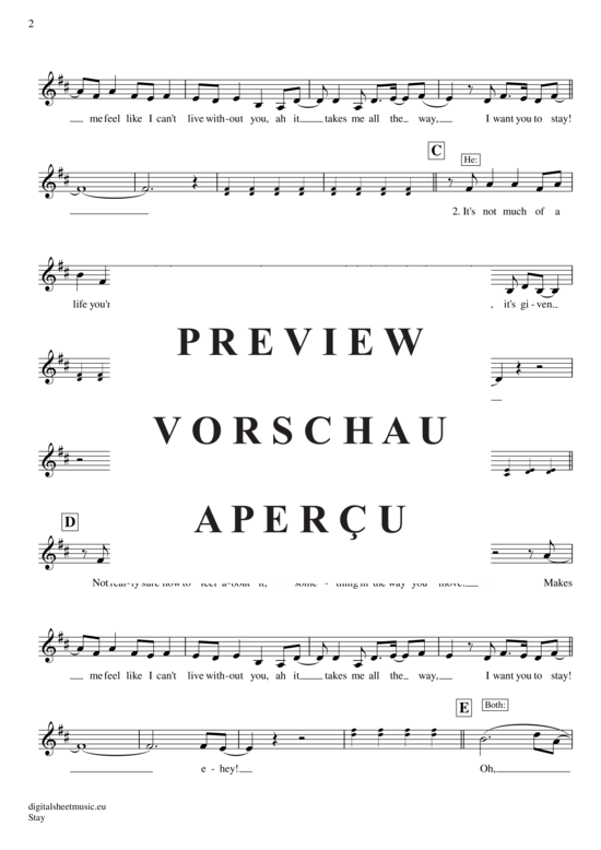 Produktgalerie: Seite 3 von 4 Stay (feat. Mikky Ekko) , Rihanna, Trompete in B