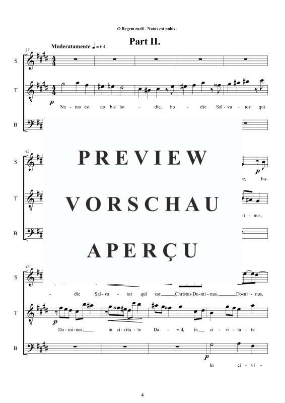 Produktgalerie: Seite 5 von 11 O Regem caeli - Natus est nobis Weihnachtsmotette, , Trio Sopran, Tenor und Bass