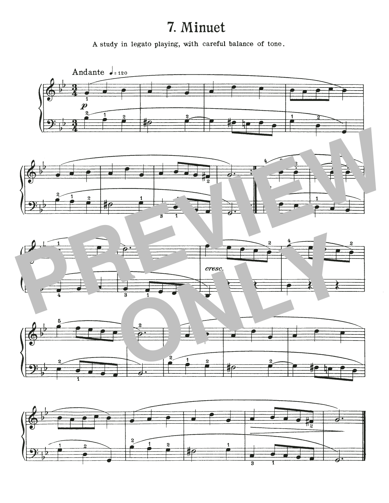 Produktgalerie: Seite 1 von 1 Minuet I In G Minor, BWV 822, Johann Sebastian Bach, Klavier