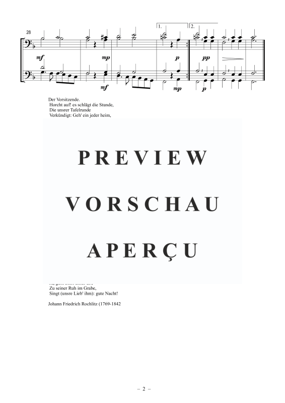Produktgalerie: Seite 3 von 5 Zur guten Nacht op. 81, Nr. 3, , Posaunenchor