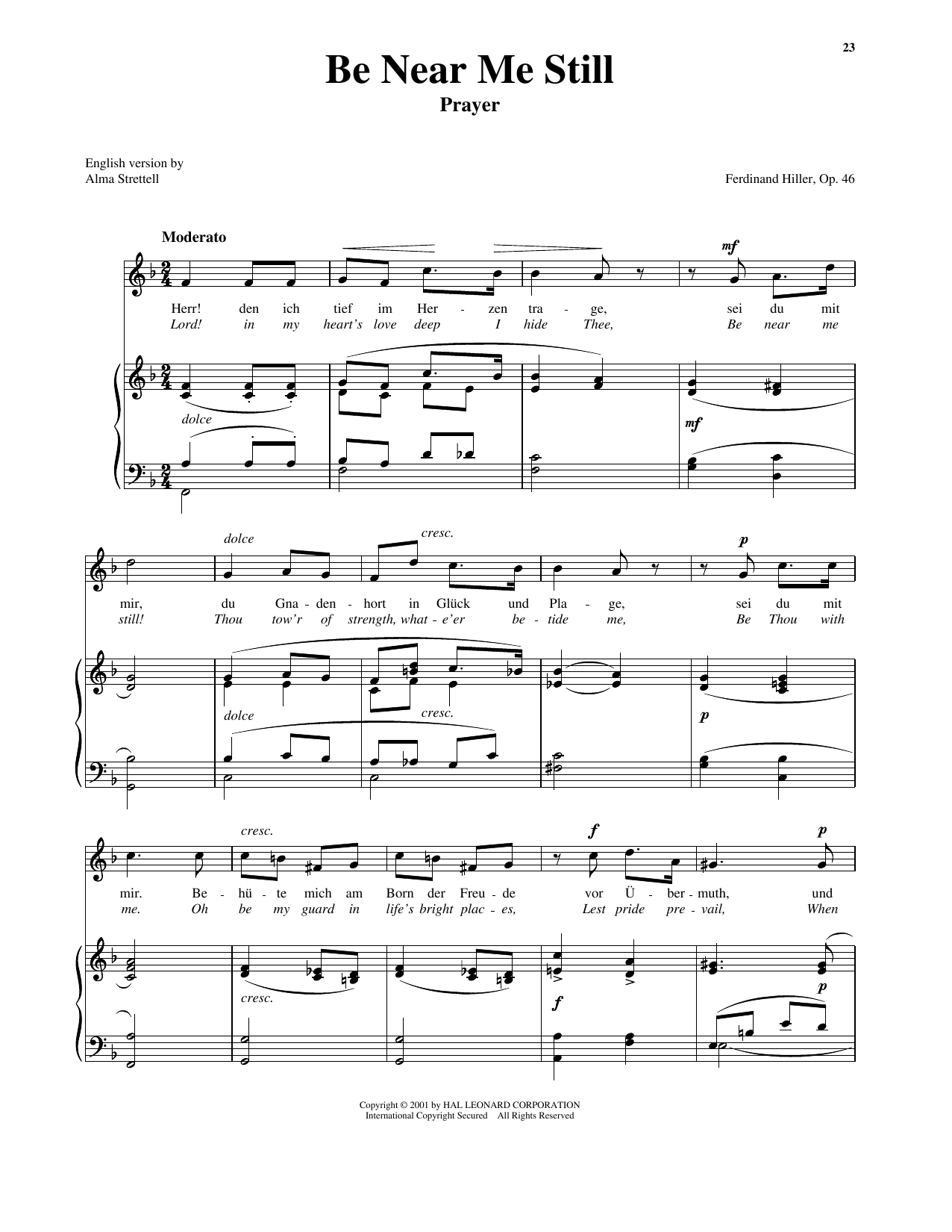 Produktbild zu: Be Near Me Still (arr. Richard Walters) (High Voice)