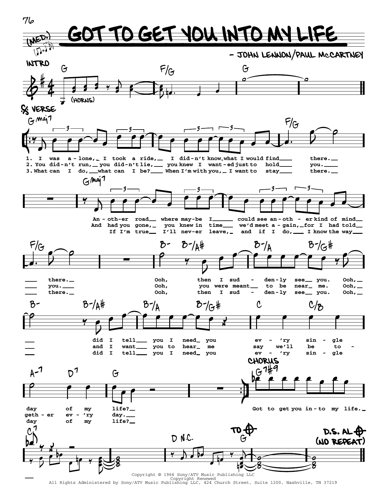 Produktbild zu: Got To Get You Into My Life [Jazz version]