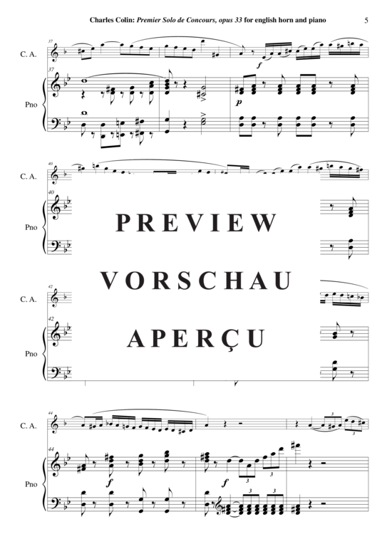gallery: Solo de Concours no. 1 , , (Englischhorn + Klavier)