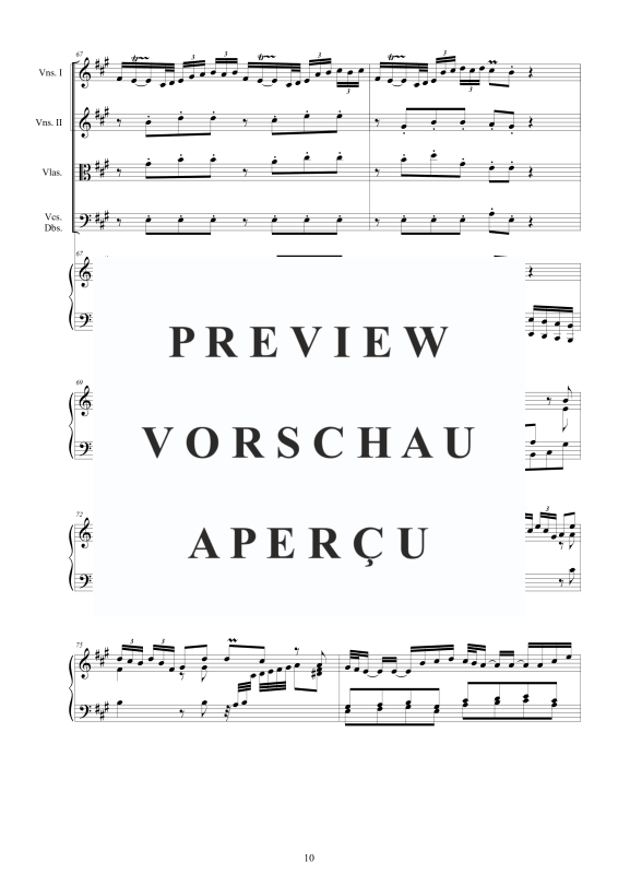 Produktgalerie: Seite 11 von 11 Cembalo Konzert Nr. 1 in A-Dur, , Cembalo und Streichorchester