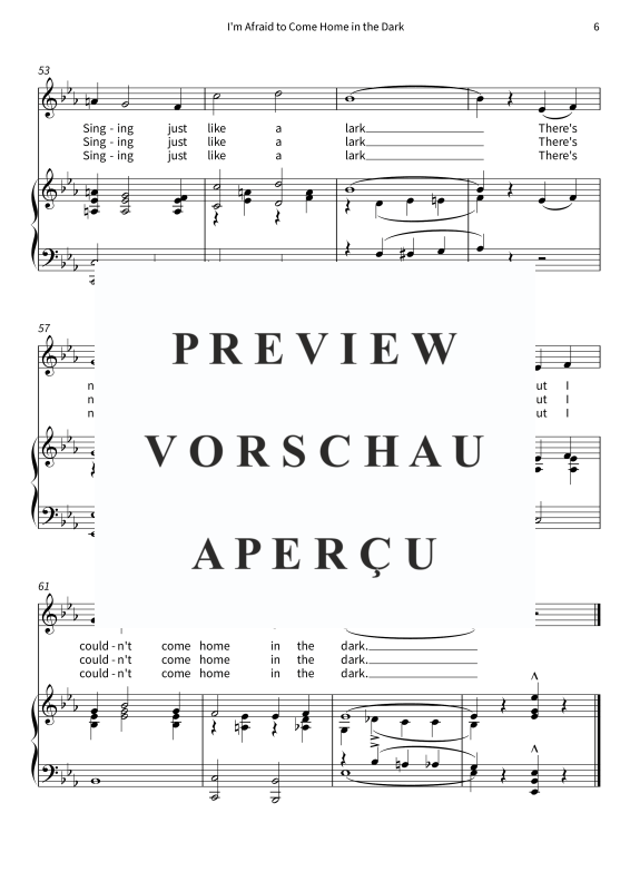 gallery: I'm Afraid to Come Home in the Dark, , (Gesang und Klavier)