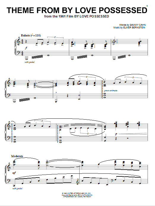 Produktbild zu: Theme from By Love Possessed