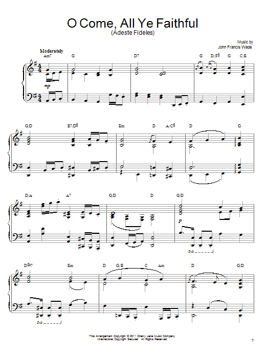 Product picture to:  O Come, All Ye Faithful (Adeste Fideles) [Gospel version] - John Francis Wade