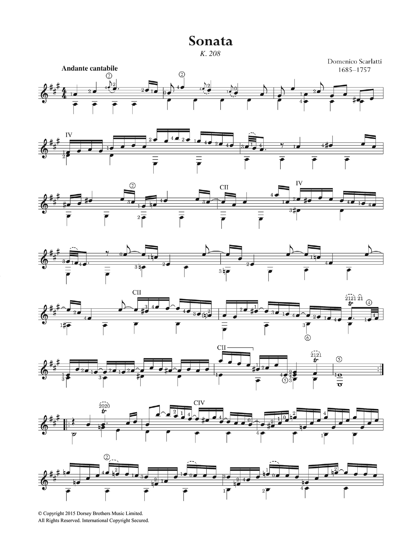 Product gallery: Page 1 of 1 Sonata K.208, Domenico Scarlatti