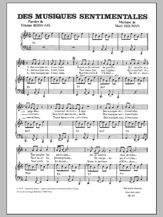 Produktbild zu: Des Musiques Sentimentales