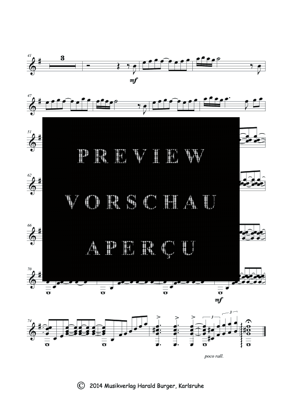 Produktgalerie: Seite 3 von 3 Nostalgia (Einzelstimmen), , Gemischtes Ensemble Gitarre