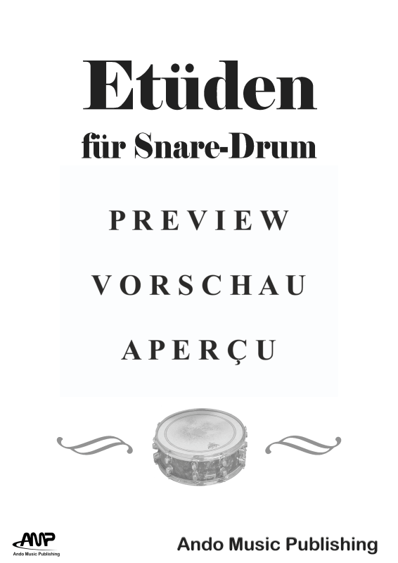 Produktgalerie: Seite 2 von 11 Etüden für Snare Drum im 4/4-Takt - Band 1, , Snare Drum Solo