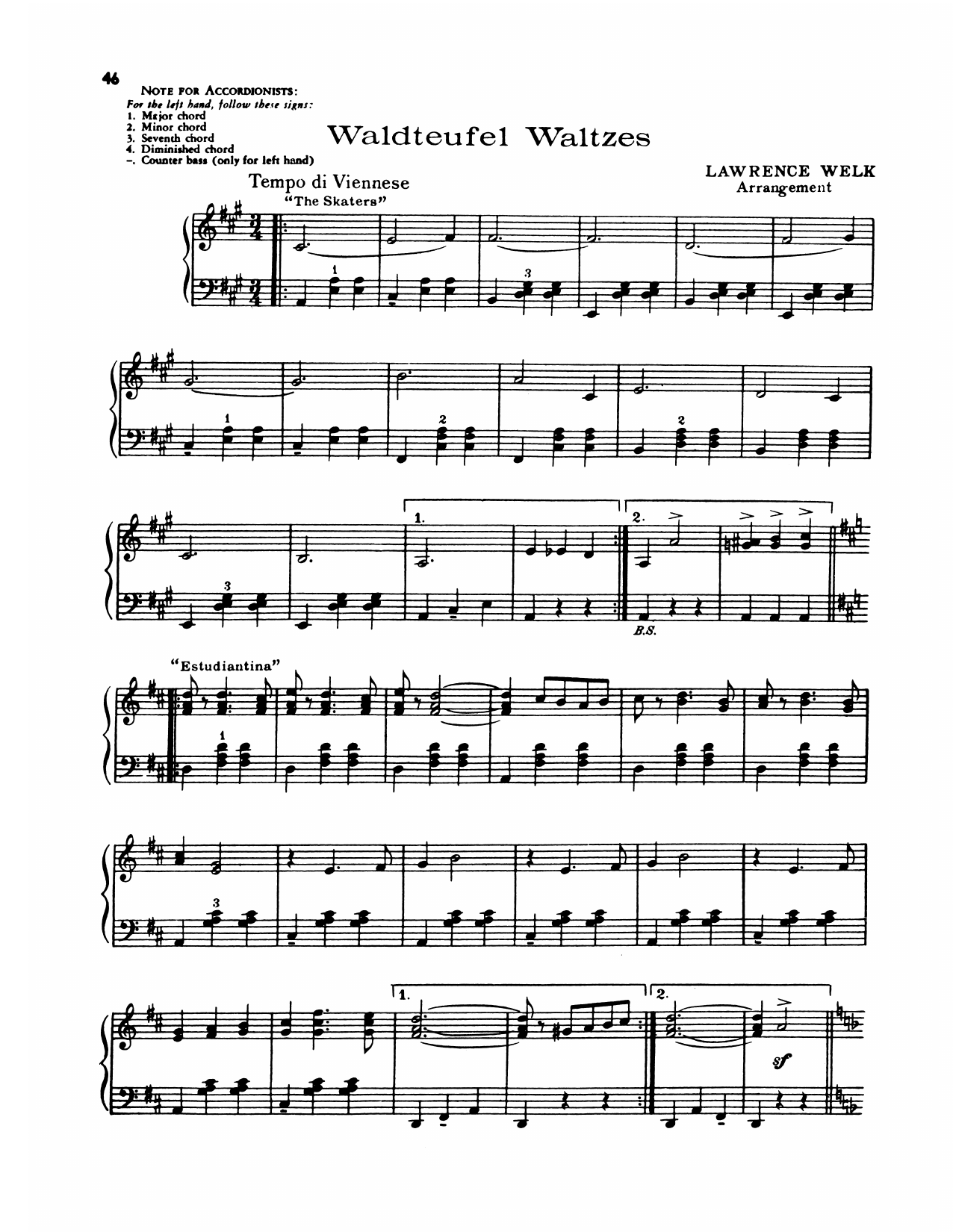 Produktgalerie: Seite 1 von 1 Waldteufel Waltzes, Lawrence Welk, Klavier