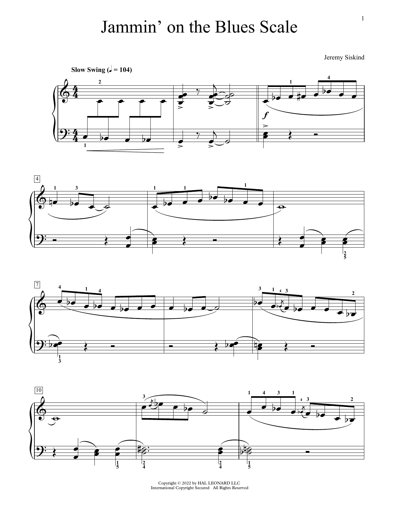 Produktbild zu: Jammin' On The Blues Scale