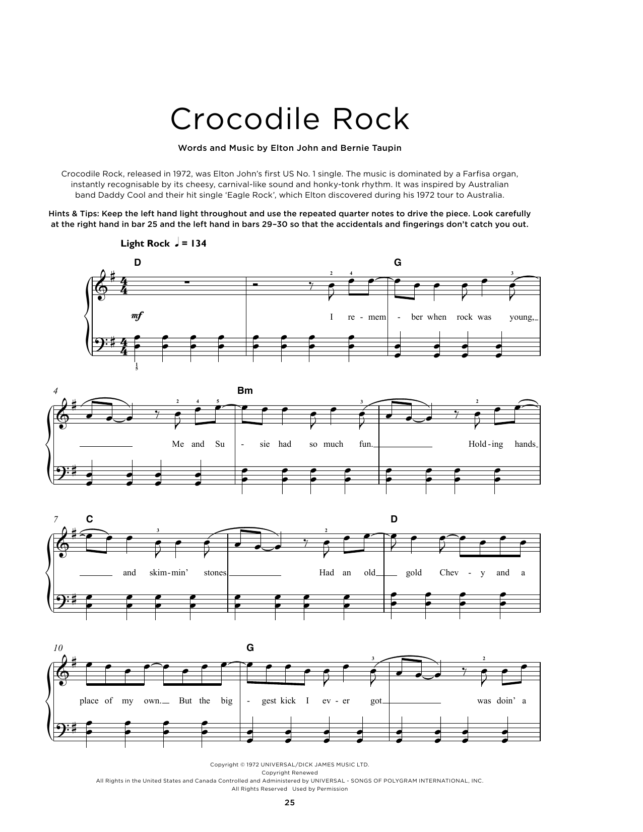 Produktbild zu: Crocodile Rock