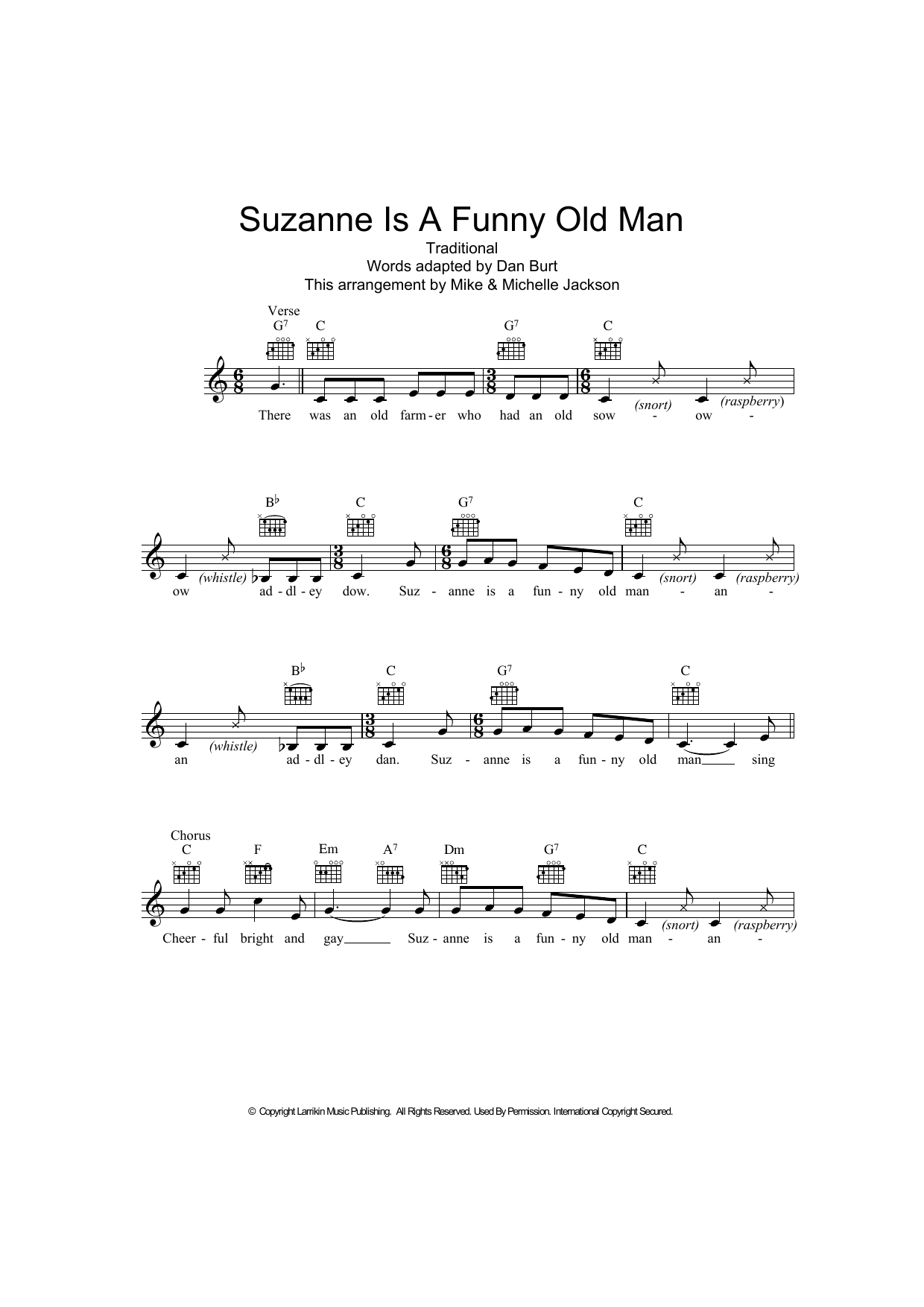 Product picture to: Suzanne Is A Funny Old Man