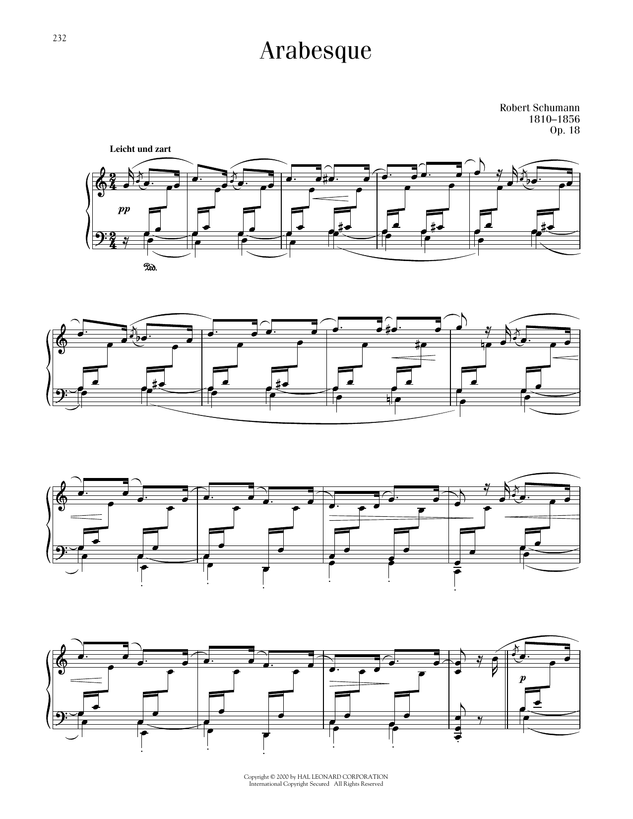 Produktbild zu: Arabesque, Op. 18