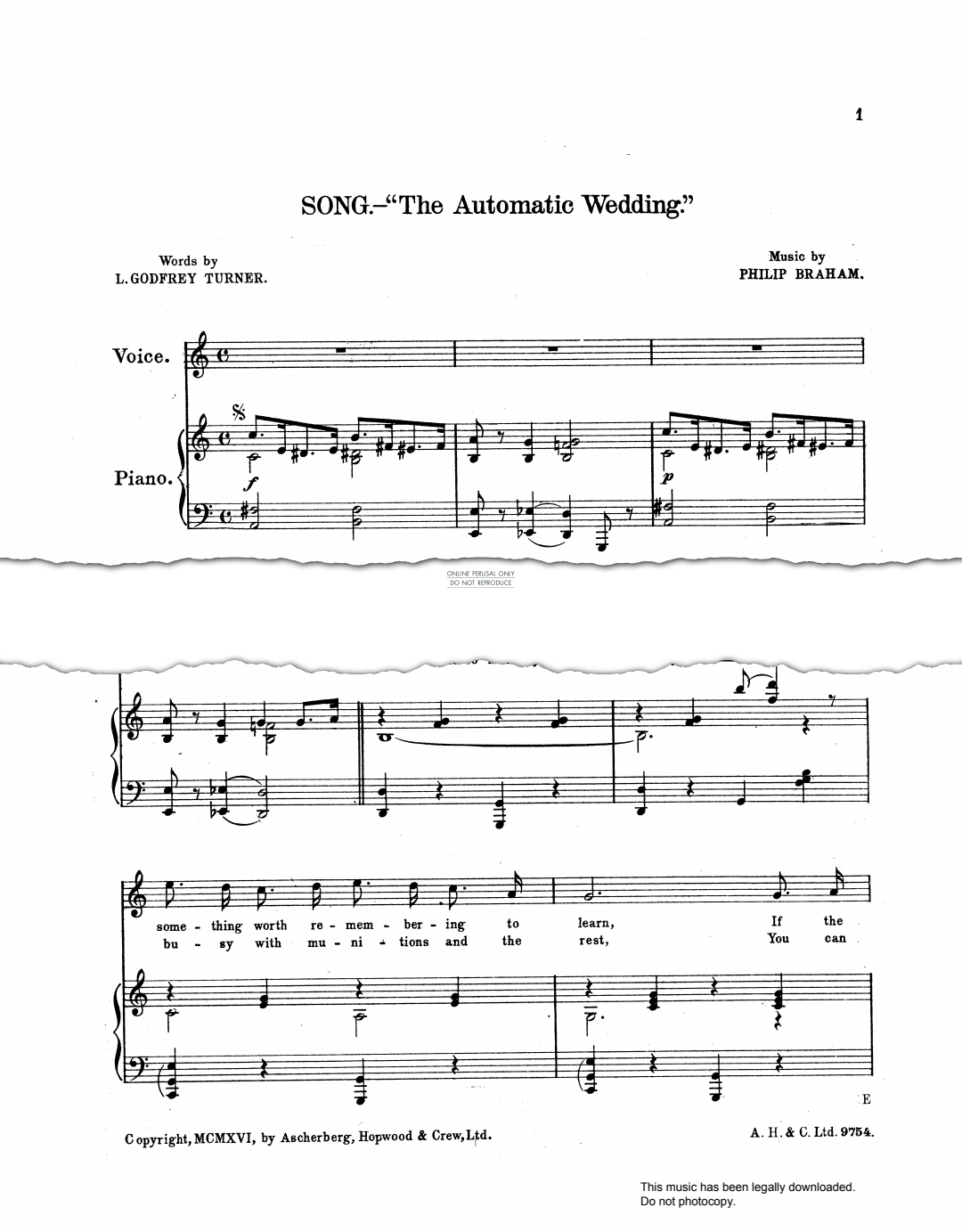 Produktbild zu: The Automatic Wedding (from 'See-Saw')